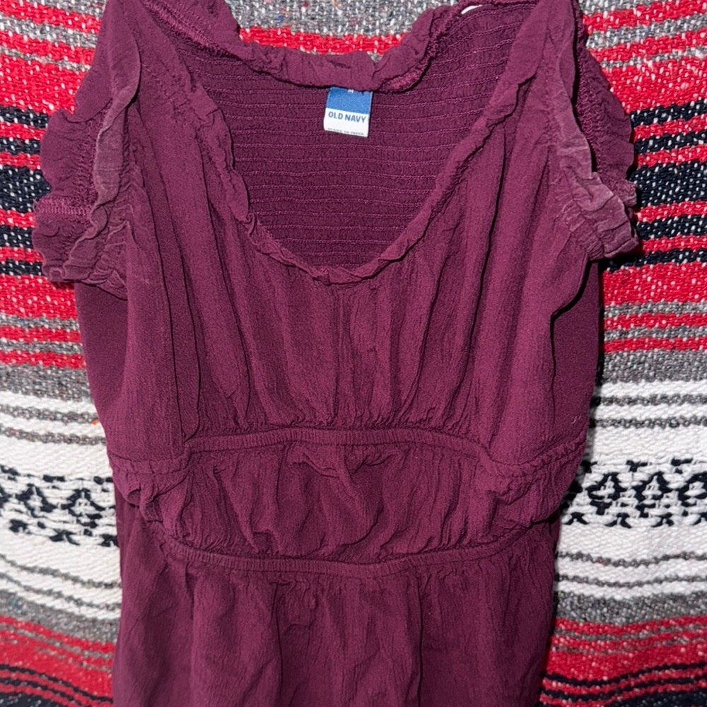 Old Navy Purple Textured Top